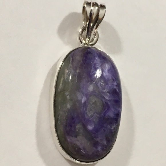 Charoite Pendant set in 925 Silver - Picture 5 of 8